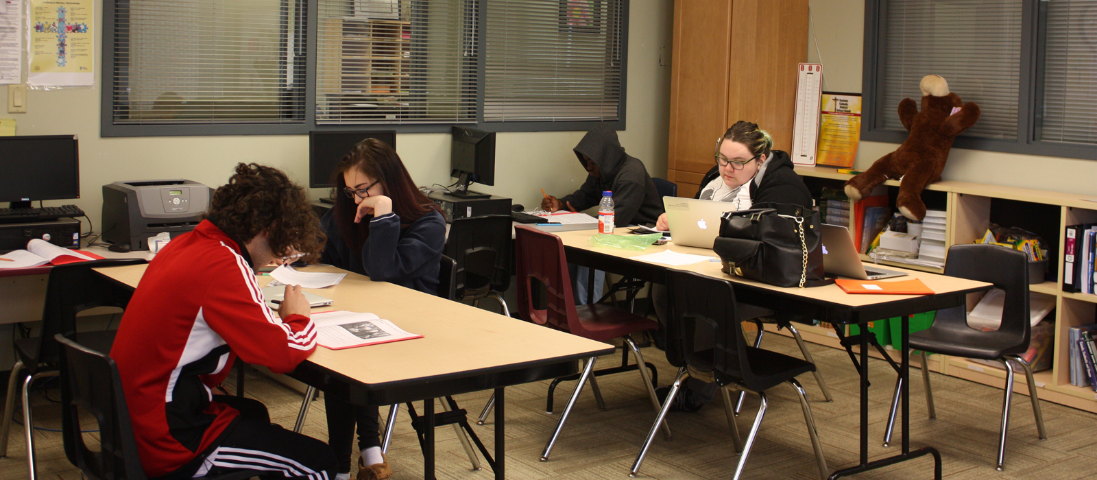 students in a classroom